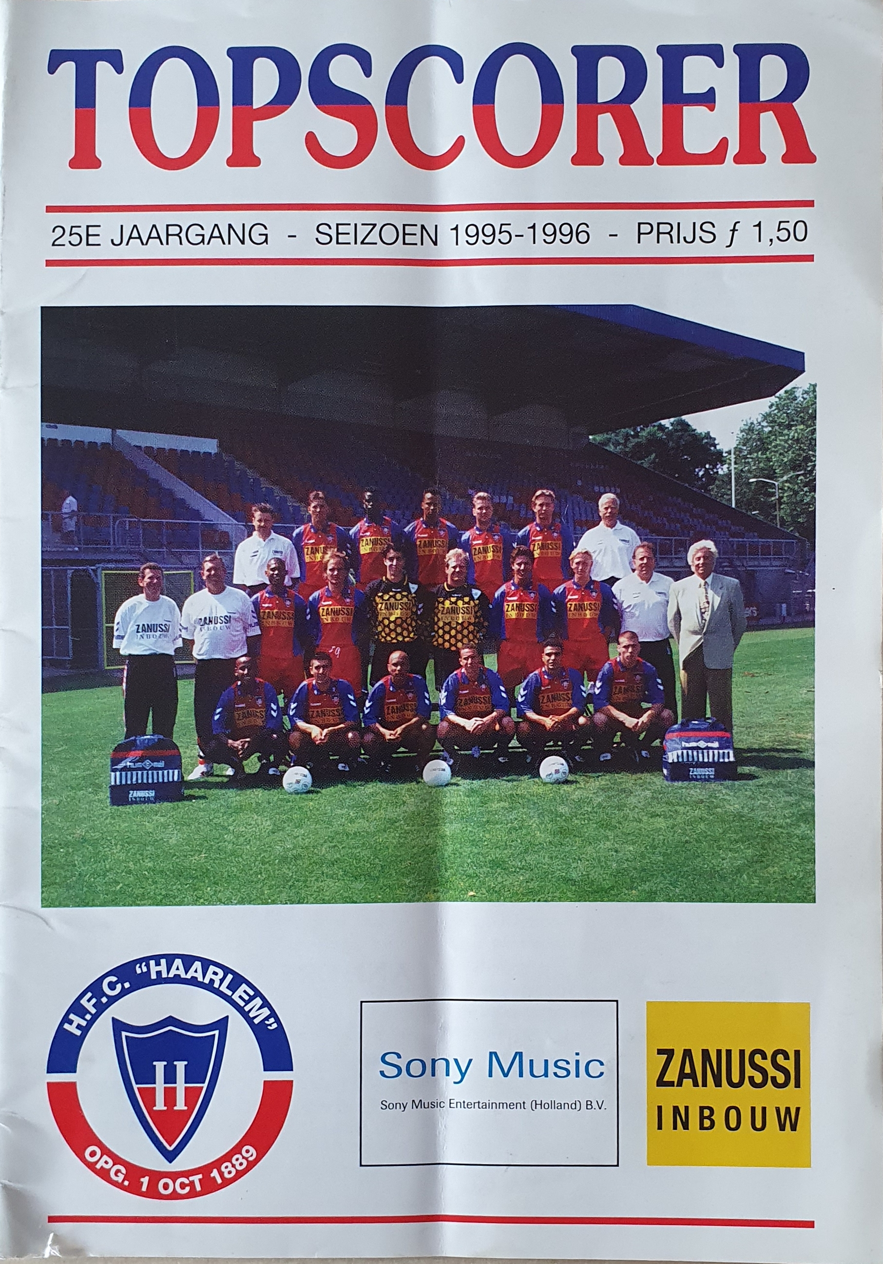 AZ Programma 8-okt-1995 Haarlem uit